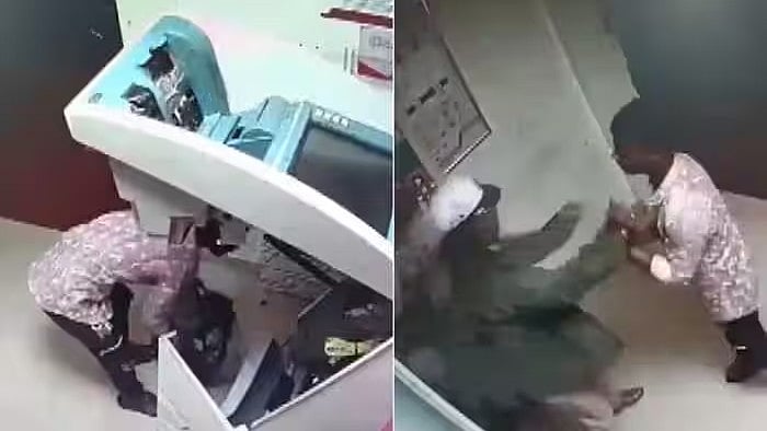 ಬಳ್ಳಾರಿ: ATM ಕಿಯೋಸ್ಕ್ ಮುರಿದು ಹಣ ಕದಿಯುತ್ತಿದ್ದ ಕಳ್ಳನ ಬಂಧನ, ಸಿಸಿಟಿವಿಯಲ್ಲಿ ರೋಚಕ ದೃಶ್ಯ ಸೆರೆ! Video