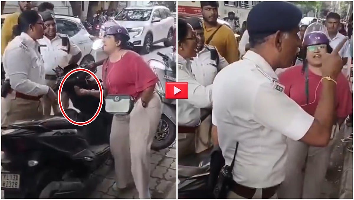 ಬಟ್ಟೆ ಬಿಚ್ಚಿಸಿ ಬೆತ್ತಲೆ ಓಡಿಸ್ತೀನಿ..: Traffic Police ಗೆ 'ಕೈ' ಸನ್ನೆ ಮಾಡಿ ಹಿಂದಿ ಮಹಿಳೆಯಿಂದ ಅಶ್ಲೀಲ ನಿಂದನೆ; Video!
