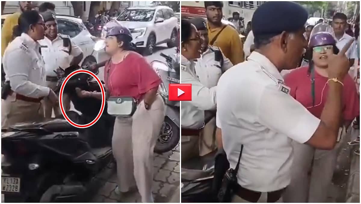 ಬಟ್ಟೆ ಬಿಚ್ಚಿಸಿ ಬೆತ್ತಲೆ ಓಡಿಸ್ತೀನಿ..: Traffic Police ಗೆ 'ಕೈ' ಸನ್ನೆ ಮಾಡಿ ಹಿಂದಿ ಮಹಿಳೆಯಿಂದ ಅಶ್ಲೀಲ ನಿಂದನೆ; Video!