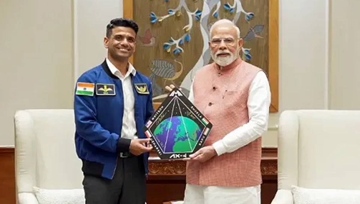 ಗಗನಯಾತ್ರಿ ಶುಭಾಂಶು ಶುಕ್ಲಾರಿಂದ ಪ್ರಧಾನಿ ಮೋದಿ ಭೇಟಿ; Video