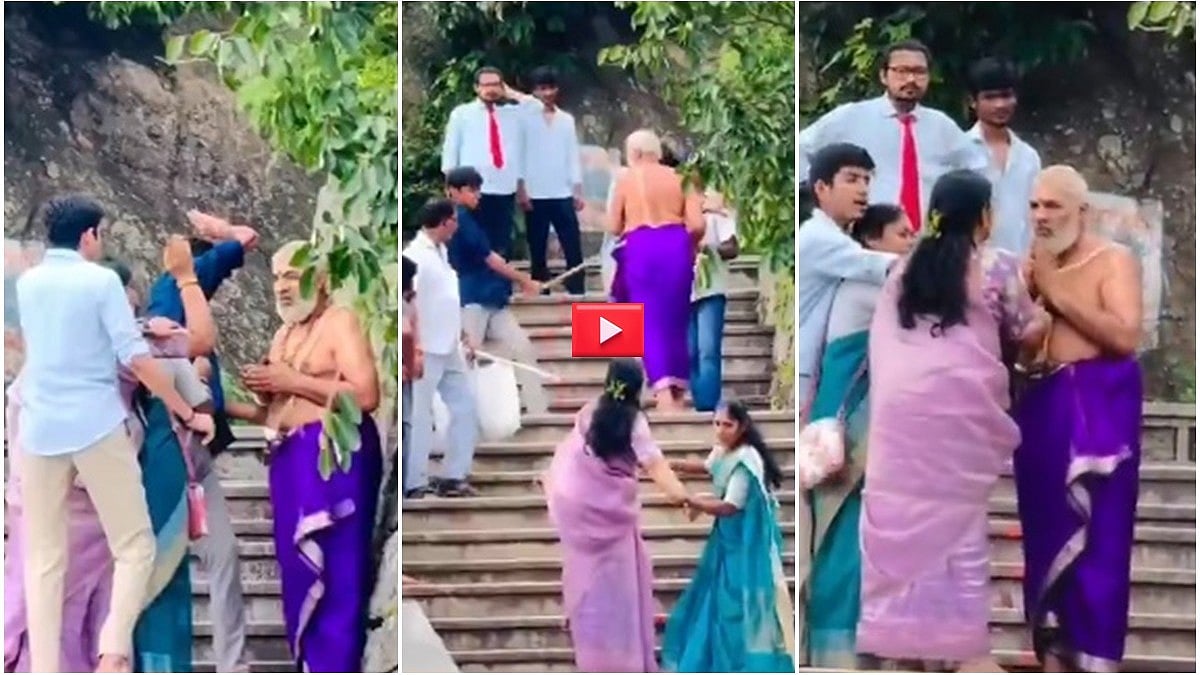 ತುಮಕೂರು: ಮಹಿಳೆಯೊಂದಿಗೆ ಅನುಚಿತ ವರ್ತನೆ, ಅರ್ಚಕನಿಗೆ ಹಿಗ್ಗಾಮುಗ್ಗಾ ಥಳಿತ! Video
