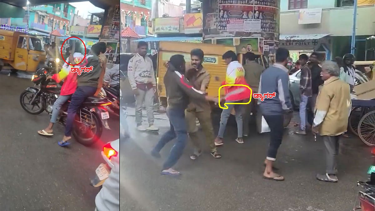 ನಡು ರಸ್ತೆಯಲ್ಲಿ ಮಾರಕಾಸ್ತ್ರ ಹಿಡಿದು ಹುಚ್ಚಾಟ: ಯುವಕನಿಗೆ ಸಿಕ್ತು 'Police Special Treatment', Video