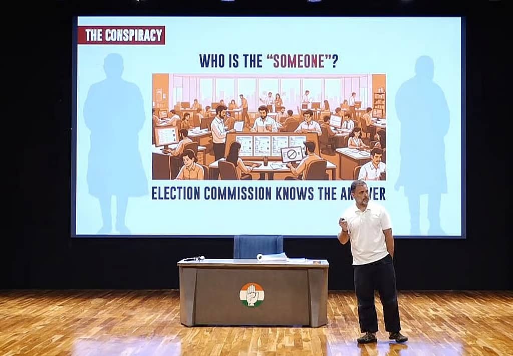 CEC 'ಮತ ಕಳ್ಳರ ರಕ್ಷಕ'; ಕರ್ನಾಟಕದ ಆಳಂದ ಕ್ಷೇತ್ರದಲ್ಲಿ 6,000 ಮತದಾರರ ಹೆಸರು ಡಿಲೀಟ್: ರಾಹುಲ್ ಗಾಂಧಿ ಆರೋಪ; Video