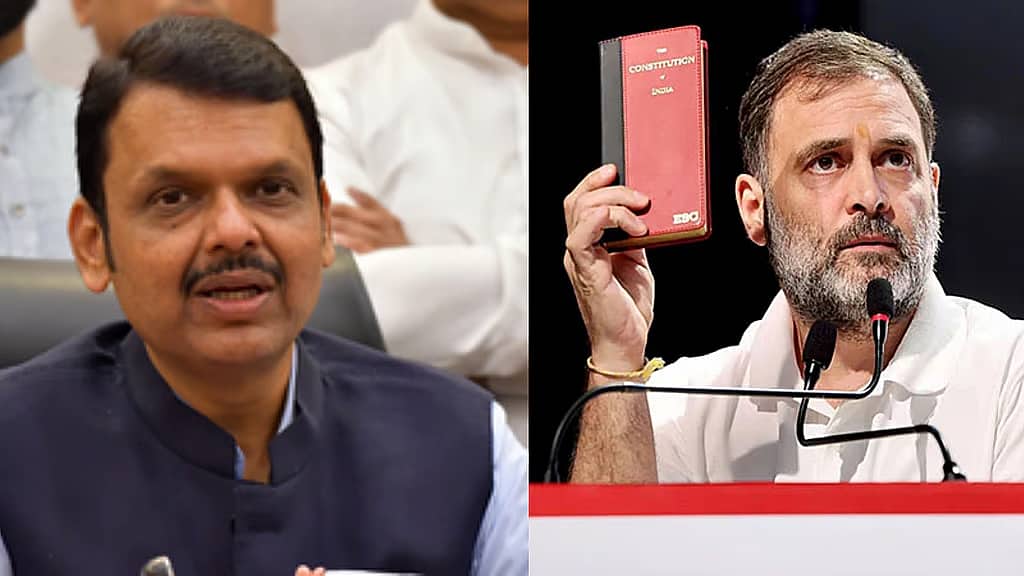 ರಾಹುಲ್ ಗಾಂಧಿ 'ನಗರ ನಕ್ಸಲ'ರಂತೆ ಮಾತನಾಡುತ್ತಿದ್ದಾರೆ: ಮಹಾರಾಷ್ಟ್ರ ಸಿಎಂ ಫಡ್ನವೀಸ್