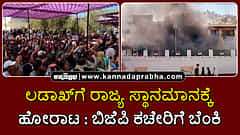 Watch | ಲಡಾಖ್ಗೆ ರಾಜ್ಯ ಸ್ಥಾನಮಾನಕ್ಕೆ ಹೋರಾಟ: ಬಿಜೆಪಿ ಕಚೇರಿಗೆ ಬೆಂಕಿ