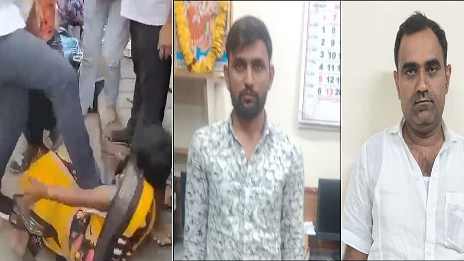 ಸೀರೆ ಕದ್ದಿದ್ದಾಳೆಂದು ಮಹಿಳೆಗೆ ಮನಬಂದಂತೆ ಕಾಲಿನಿಂದ ಒದ್ದು ಹಲ್ಲೆ: ಅಂಗಡಿ ಮಾಲೀಕ ಸೇರಿ ಇಬ್ಬರ ಬಂಧನ; Video