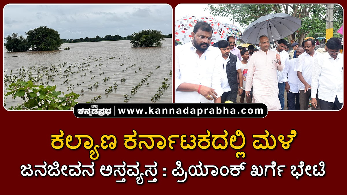 Watch | ಕಲ್ಯಾಣ ಕರ್ನಾಟಕದಲ್ಲಿ ನಿರಂತರ ಮಳೆ; ಜನಜೀವನ ಅಸ್ತವ್ಯಸ್ತ; ಪ್ರಿಯಾಂಕ್ ಖರ್ಗೆ ಭೇಟಿ