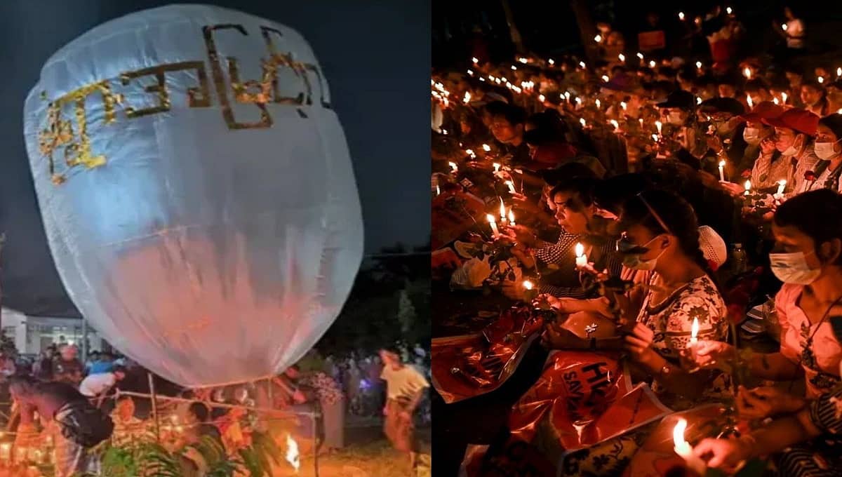ಬೌದ್ಧ ಹಬ್ಬದ ವೇಳೆ ತನ್ನದೇ ಜನರ ಮೇಲೆ ಮಯನ್ಮಾರ್ ಸೇನೆ ದಾಳಿ: ಬಾಂಬ್ ಸ್ಫೋಟಿಸಿ ಮಕ್ಕಳು ಸೇರಿ 40 ಜನರ ಹತ್ಯೆ!