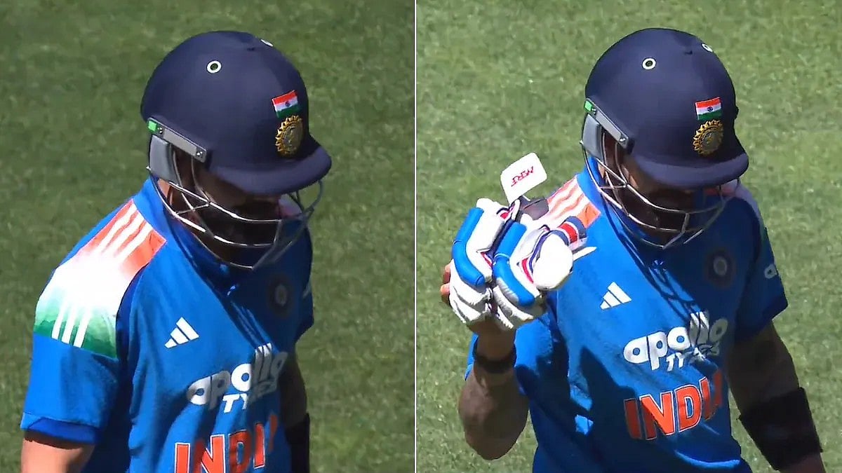 ಕ್ಷಮೆ ಕೇಳಿದ್ರಾ..? ಅಥವಾ ನಿವೃತ್ತಿ ಸುಳಿವು ಕೊಟ್ರಾ?: 2ನೇ ಶೂನ್ಯ ಸಾಧನೆ ಬಳಿಕ ವಿರಾಟ್ ಕೊಹ್ಲಿ Gesture ವೈರಲ್
