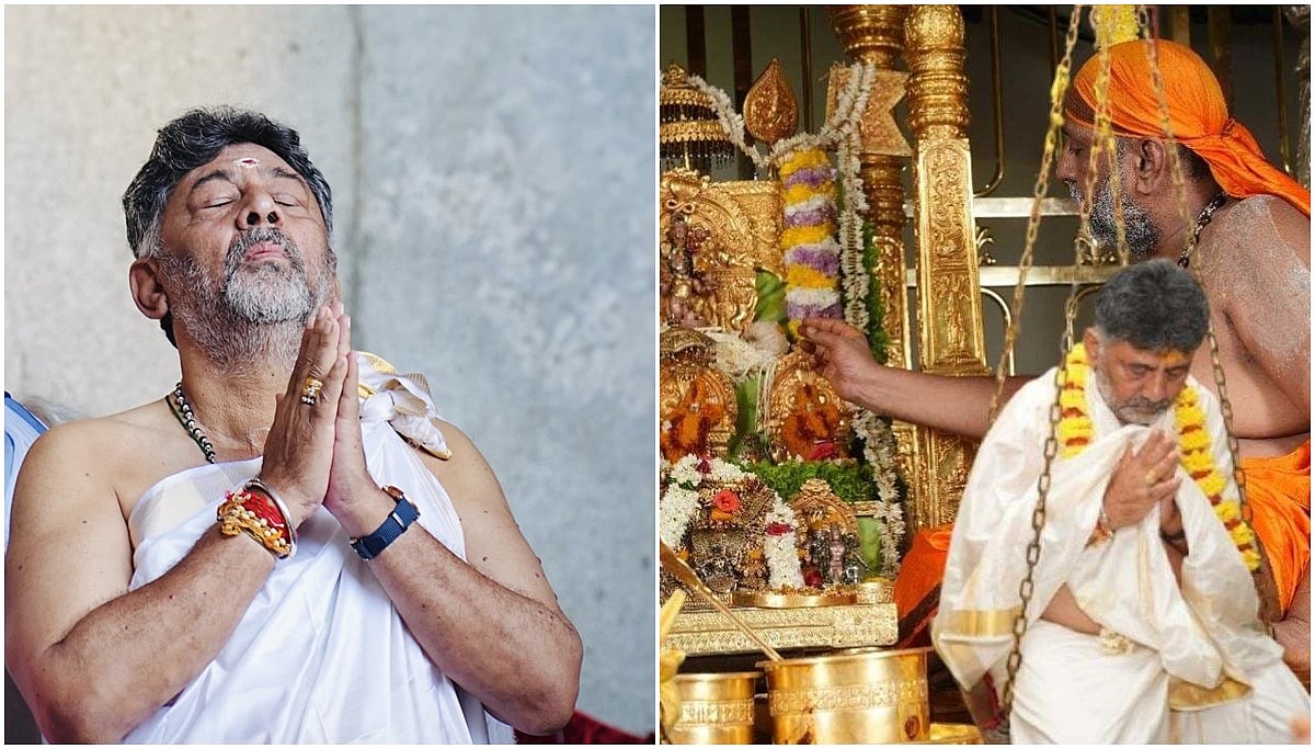 'ರಾಯರಿದ್ದಾರೆ': ಪತ್ನಿ ಜೊತೆಗೂಡಿ ಮಂತ್ರಾಲಯದಲ್ಲಿ ಡಿಕೆಶಿ ತುಲಾಭಾರ ಸೇವೆ; ಒಲಿಯುತ್ತಾ ಸಿಎಂ ಪಟ್ಟ?