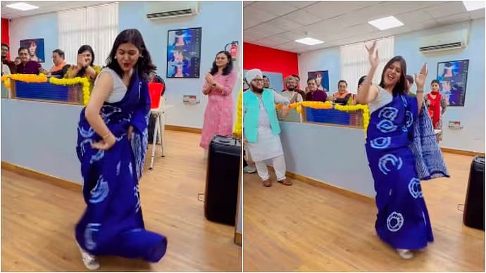 ಆಫೀಸ್ ನಲ್ಲಿ ದೀಪಾವಳಿ ಸಂಭ್ರಮ: ಯುವತಿಯ 'ಮಸ್ತ್ ಡ್ಯಾನ್ಸ್'; 12 ಮಿಲಿಯನ್ ಗೂ ಹೆಚ್ಚು ವೀಕ್ಷಣೆ ಕಂಡ Video!