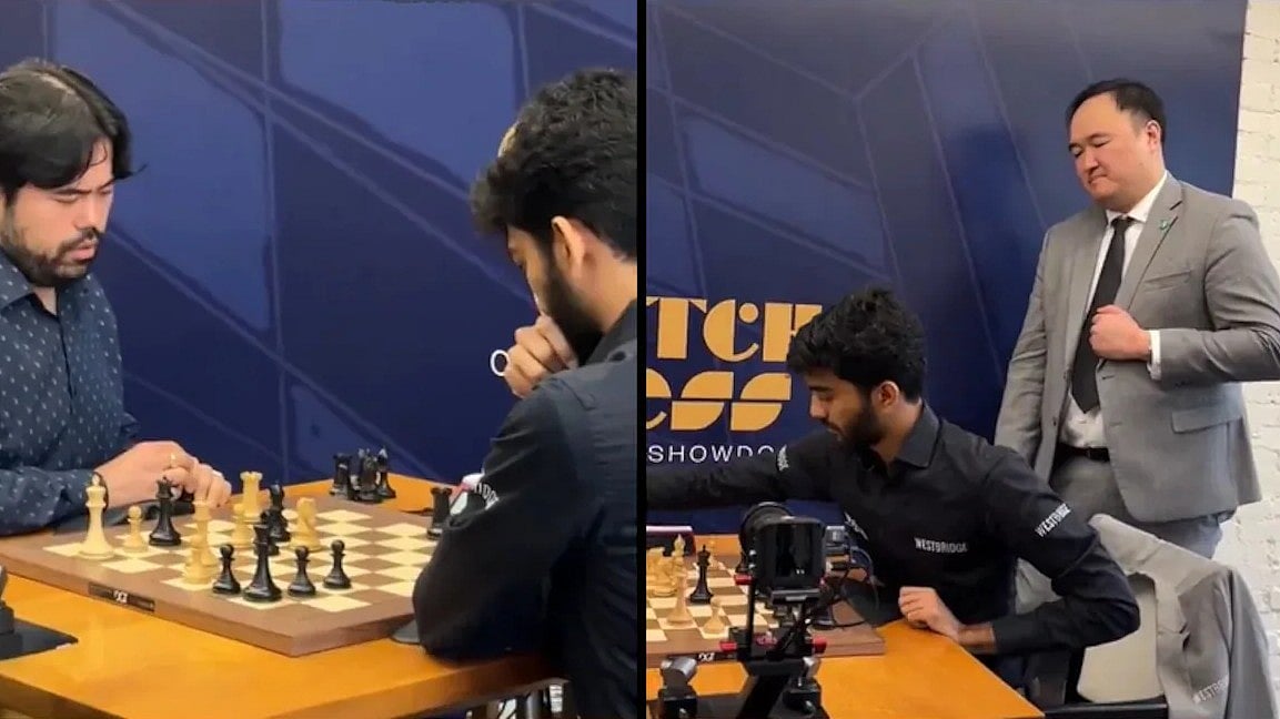ಅಂದು ಕಿಂಗ್ ಎಸೆದಿದ್ದ Hikaru Nakamura ಮಣಿಸಿ ಸೇಡು ತೀರಿಸಿಕೊಂಡ ಗುಕೇಶ್; ಭಾರತದ ಆಟಗಾರನ ನಡೆಗೆ ವ್ಯಾಪಕ ಶ್ಲಾಘನೆ; Video
