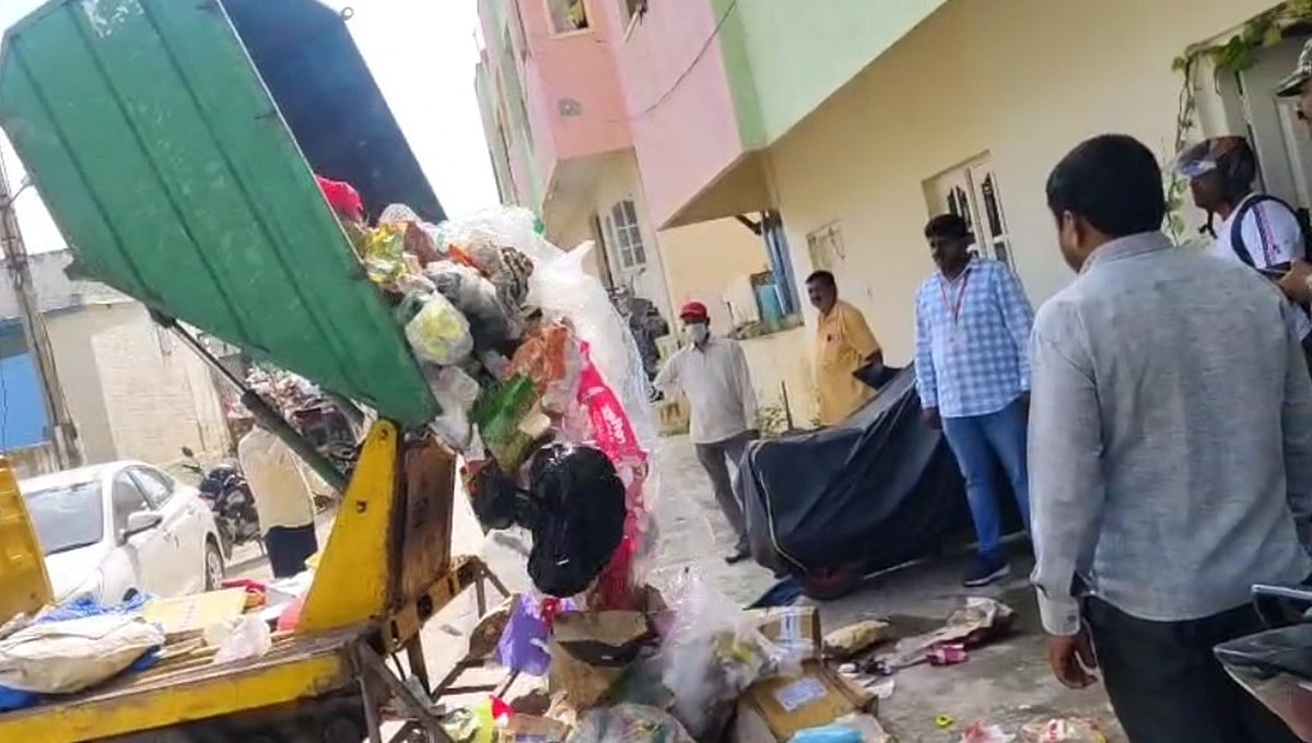 ಬೆಂಗಳೂರು: ಕಸ ಎಸೆದವರ ಮನೆ ಮುಂದೆಯೇ ತ್ಯಾಜ್ಯ ಸುರಿದು, ದಂಡ ಹಾಕಿದ GBA; Video