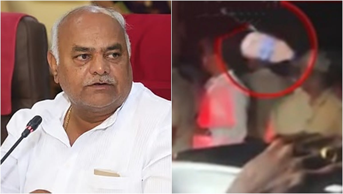 ರೈತರ ಆಕ್ರೋಶದ ಕಿಚ್ಚು: ಸಚಿವ ಶಿವಾನಂದ ಪಾಟೀಲ್ ಕಾರ್ ಮೇಲೆ ಚಪ್ಪಲಿ, ನೀರಿನ ಬಾಟಲ್ ಎಸೆದು ಆಕ್ರೋಶ!