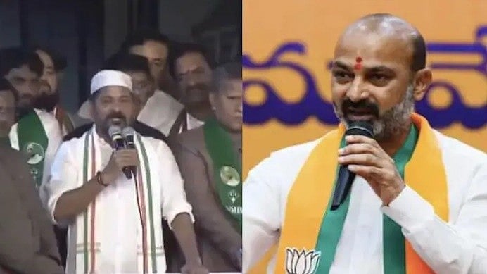 ಟೋಪಿ ಧರಿಸುವಂತಹ ಪರಿಸ್ಥಿತಿ ಬಂದರೆ ನನ್ನ ತಲೆಯನ್ನೇ ಕತ್ತರಿಸಿಕೊಳ್ಳುತ್ತೇನೆ: ಸಿಎಂ ರೇವಂತ್ ರೆಡ್ಡಿ ವಿರುದ್ಧ ಬಂಡಿ ಸಂಜಯ್ ವಾಗ್ದಾಳಿ