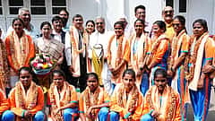 ವಿಶ್ವಕಪ್ ವಿಜೇತ ಕರ್ನಾಟಕದ ಅಂಧ ಕ್ರಿಕೆಟ್ ಆಟಗಾರ್ತಿಯರಿಗೆ ತಲಾ 10 ಲಕ್ಷ ರೂ ನಗದು, ಸರ್ಕಾರಿ ಉದ್ಯೋಗ: ಸಿಎಂ ಸಿದ್ದರಾಮಯ್ಯ ಘೋಷಣೆ