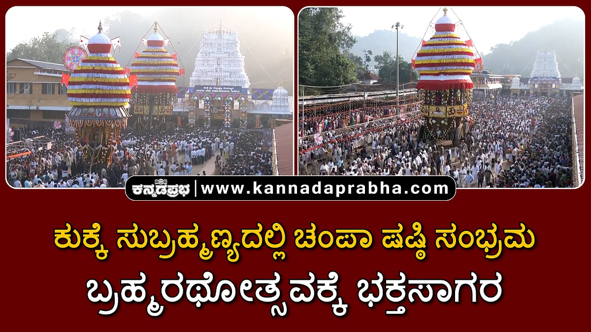 Watch | ಕುಕ್ಕೆ ಸುಬ್ರಹ್ಮಣ್ಯದಲ್ಲಿ ಚಂಪಾ ಷಷ್ಠಿ ಸಂಭ್ರಮ: ಬ್ರಹ್ಮರಥೋತ್ಸವಕ್ಕೆ ಭಕ್ತಸಾಗರ