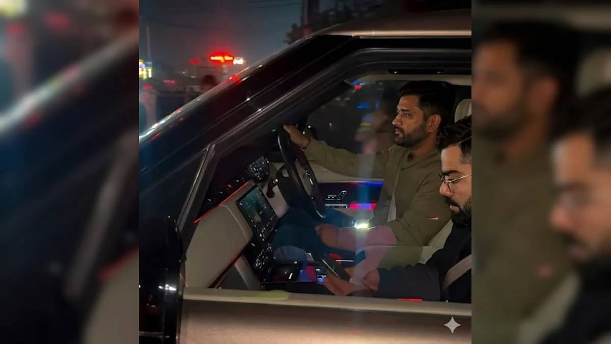 ಎಂ.ಎಸ್ ಧೋನಿ ಮನೆಗೆ ಕೊಹ್ಲಿ ಭೇಟಿ; ರಾಂಚಿಯ ರಸ್ತೆಯಲ್ಲಿ ಓಡಾಟ! Video ವೈರಲ್