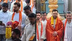 ವೈಜಾಗ್‌ನ ಸಿಂಹಾಚಲಂ ದೇವಸ್ಥಾನದಲ್ಲಿ ಪ್ರಾರ್ಥನೆ ಸಲ್ಲಿಸಿದ ವಿರಾಟ್ ಕೊಹ್ಲಿ, ವಾಷಿಂಗ್ಟನ್ ಸುಂದರ್!
