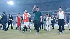 GOAT India Tour: ಹೈದರಾಬಾದ್ ನಲ್ಲಿ 'ಮೆಸ್ಸಿ' ಮೇನಿಯಾ; ಸಿಎಂ ರೇವಂತ್ ರೆಡ್ಡಿ ಜೊತೆಗೆ ಆಟವಾಡಿದ ಫುಟ್ಬಾಲ್ ದಂತಕಥೆ!
