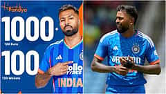 Hardik Pandya ಐತಿಹಾಸಿಕ ದಾಖಲೆ: T20 ಕ್ರಿಕೆಟ್‌ನಲ್ಲಿ 1000 ರನ್, 100 ವಿಕೆಟ್‌ ಪಡೆದ ಭಾರತದ ಮೊದಲ ವೇಗಿ!