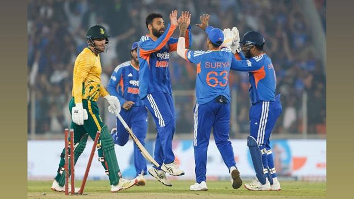 5ನೇ T20: ದಕ್ಷಿಣ ಆಫ್ರಿಕಾ ವಿರುದ್ಧ ಭಾರತಕ್ಕೆ 30 ರನ್ ರೋಚಕ ಜಯ; 3-1 ಸರಣಿ ಗೆಲುವು