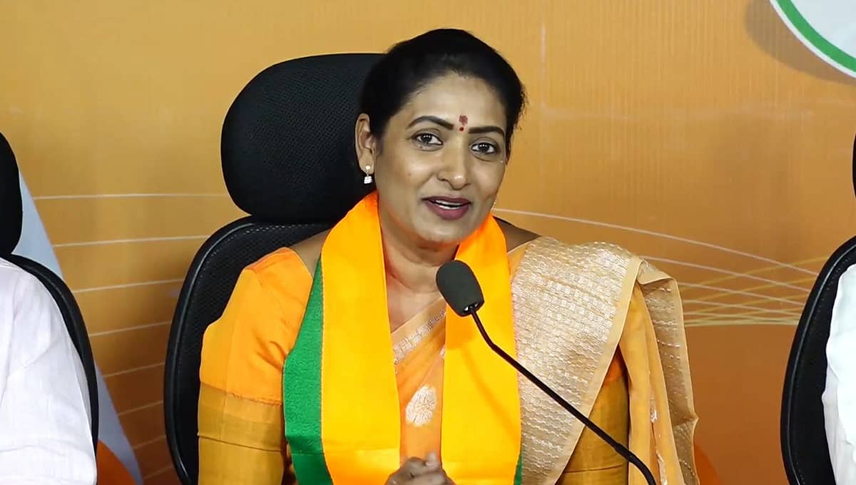 ತೆಲಂಗಾಣ: ಜನಪ್ರಿಯ ತೆಲುಗು ನಟಿ ಆಮಾನಿ ಬಿಜೆಪಿ ಪಕ್ಷಕ್ಕೆ ಸೇರ್ಪಡೆ