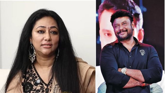 'ದರ್ಶನ್ ಅವ್ರು ಇಲ್ದೇ ಇರೋವಾಗ ಕೆಲವೊಬ್ಬರು ಏನೇನೋ ಮಾತಾಡ್ತಾ ಇದ್ದಾರೆ': ವಿಜಯಲಕ್ಷ್ಮಿ; Video