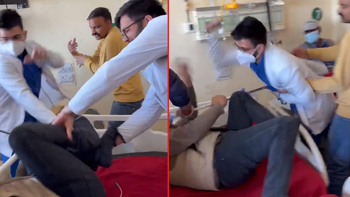 'ತೂ' ಎಂದಿದ್ದಕ್ಕೇ ರೋಗಿಗೆ ಹಿಗ್ಗಾಮುಗ್ಗಾ ಥಳಿಸಿದ ವೈದ್ಯ, Video Viral