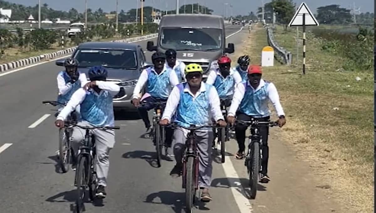 702 ಕಿ.ಮೀ! ಕನ್ಯಾಕುಮಾರಿಗೆ MLA ಸುರೇಶ್ ಕುಮಾರ್ 'ಸೈಕಲ್ ಯಾತ್ರೆ'!