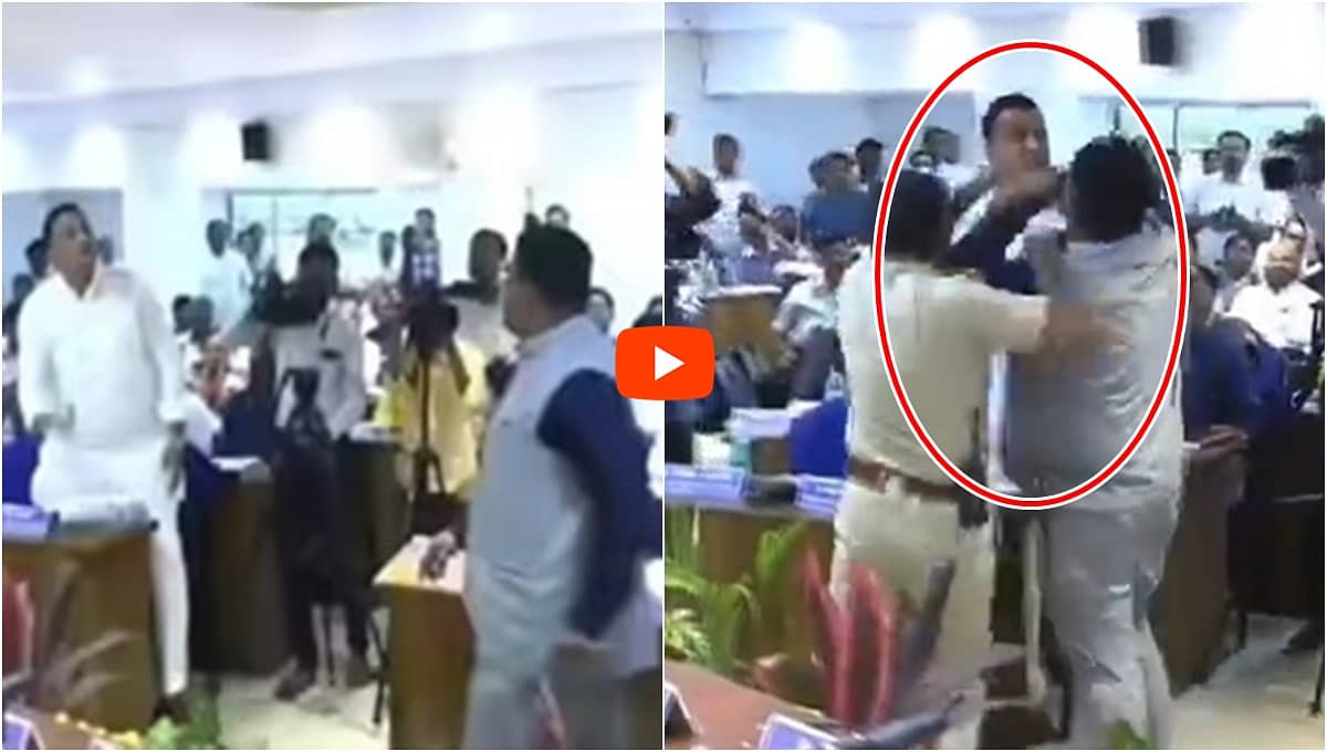 ಬೀದರ್: ಅರಣ್ಯ ಭೂಮಿ ಒತ್ತುವರಿ ಆರೋಪ; ಕೆಡಿಪಿ ಸಭೆಯಲ್ಲೇ BJP ಶಾಸಕನ ಕಡೆ ನುಗ್ಗಿದ ಕಾಂಗ್ರೆಸ್ MLC; Video