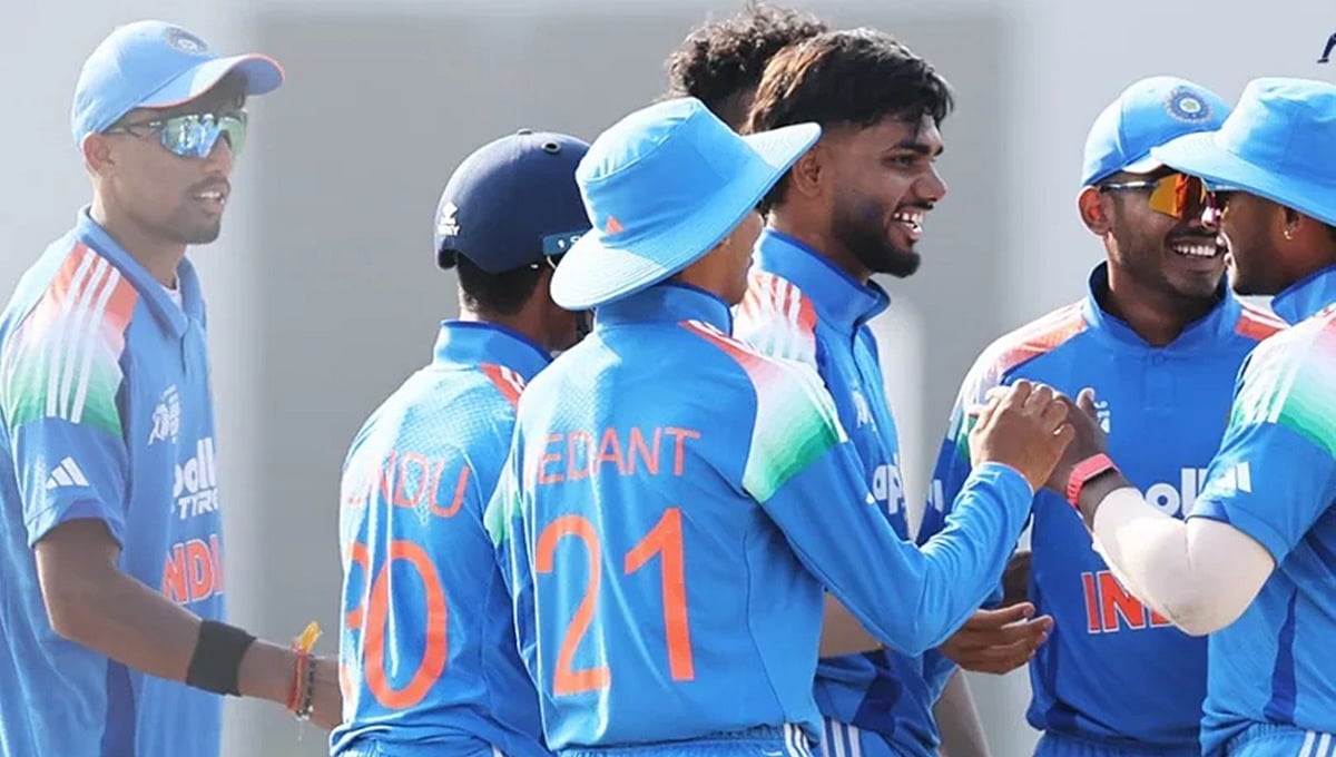 U19 ವಿಶ್ವಕಪ್: ಬಾಂಗ್ಲಾದೇಶ ವಿರುದ್ಧ ಭಾರತಕ್ಕೆ ಭರ್ಜರಿ ಗೆಲುವು; 4 ವಿಕೆಟ್ ಪಡೆದು ಮಿಂಚಿದ ವಿಹಾನ್