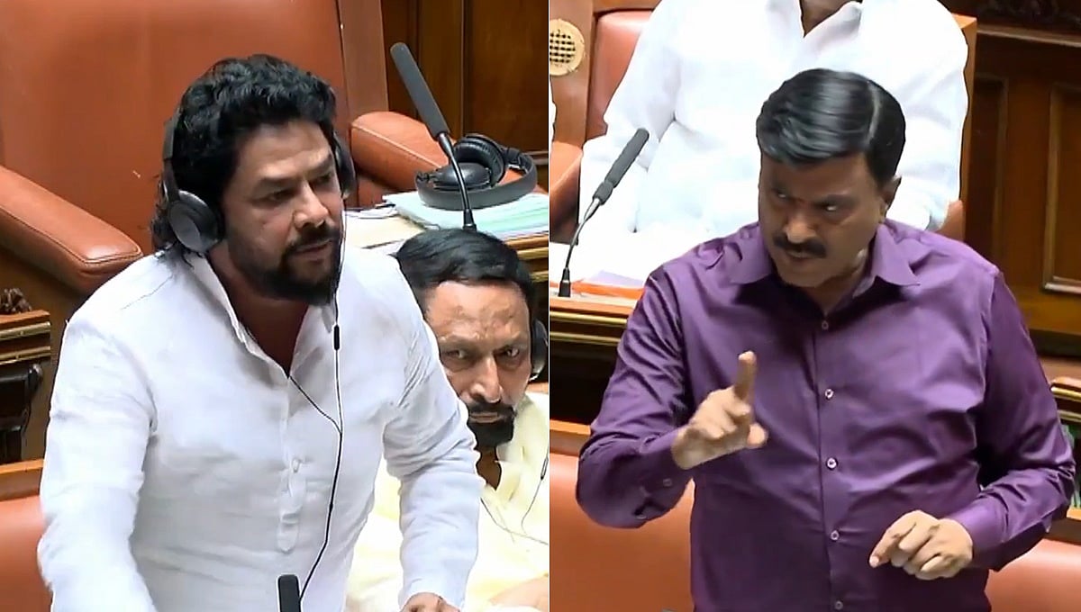 ನೂರು ಜನ್ಮ ಹುಟ್ಟಿ ಬಂದರೂ ನೀನು ಲೀಡರ್ ಆಗೋಕಾಗಲ್ಲ: ಸದನದಲ್ಲಿ ರೆಡ್ಡಿ-ನಾಗೇಂದ್ರ ಜಟಾಪಟಿ; Video