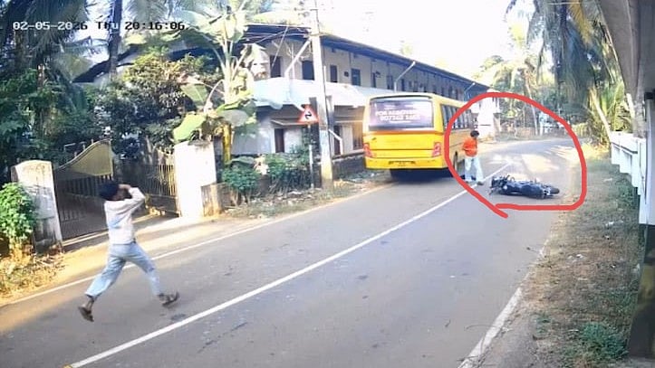 ಯಮರಾಜ on leave: ಬಸ್ ಕೆಳಗೆ ಬಿದ್ದರೂ ಜೀವ ಉಳಿಸಿಕೊಂಡ ಭೂಪ; Video Viral