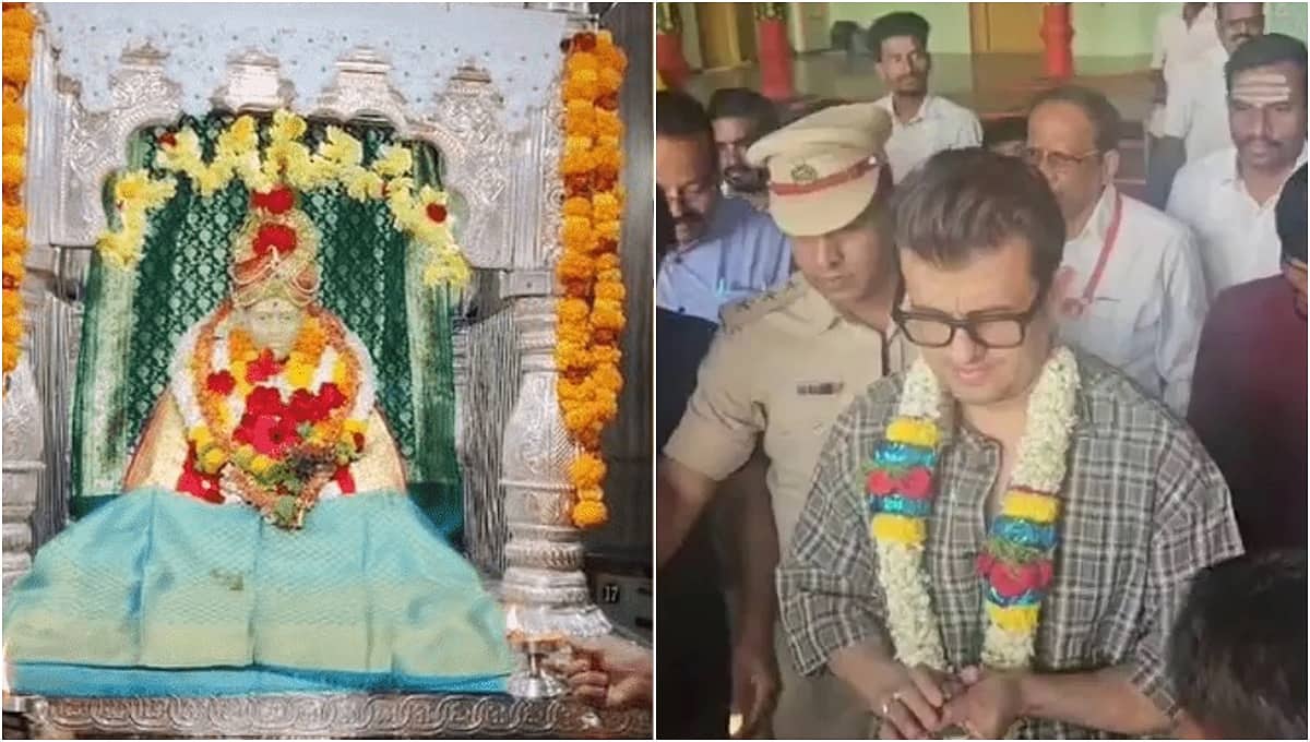 ಹುಬ್ಬಳ್ಳಿ: ಕನ್ನಡ, ಕನ್ನಡ ವಿವಾದದ ಬಳಿಕ ಸಿದ್ದಾರೂಢ ಮಠಕ್ಕೆ ಬಾಲಿವುಡ್ ಗಾಯಕ ಸೋನು ನಿಗಮ್ ಭೇಟಿ