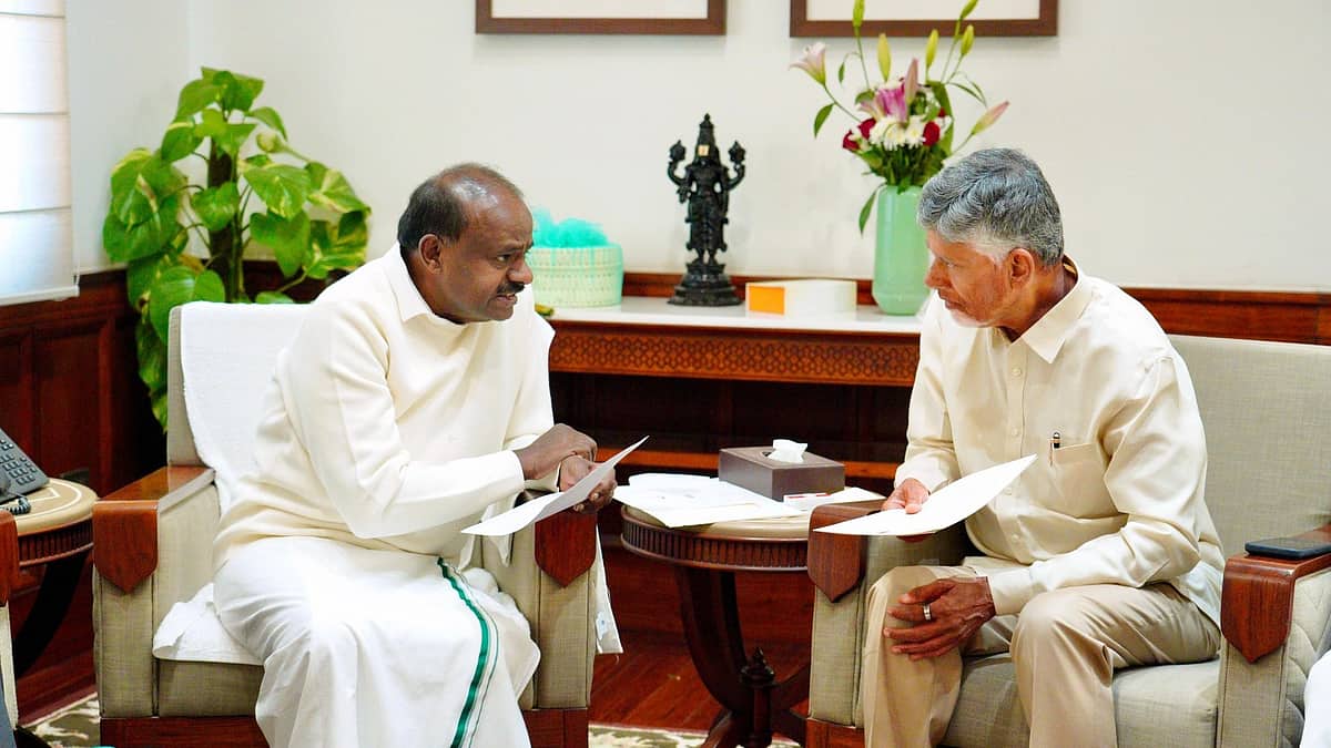 HDK, ಕೋಲಾರ ಸಂಸದರಿಂದ ಆಂಧ್ರಪ್ರದೇಶ CM ಭೇಟಿ: ಕೃಷ್ಣಾ ನದಿ ನೀರು ಹಂಚಿಕೆ ಕುರಿತು ಮಾತುಕತೆ