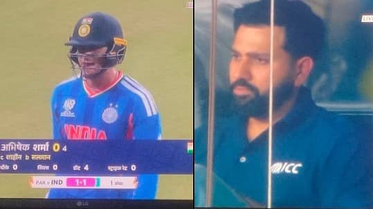 T20 World Cup: ಪಾಕ್ ವಿರುದ್ಧ ಡಕೌಟ್ ಆದ ಅಭಿಷೇಕ್ ಶರ್ಮಾ; ರೋಹಿತ್ ಶರ್ಮಾ ಗರಂ, Video!