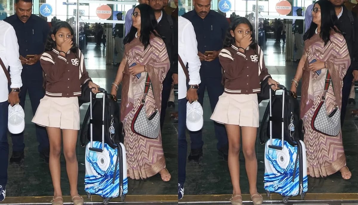 ಉದಯಪುರಕ್ಕೆ ಹೊರಟ ರಶ್ಮಿಕಾ ಮಂದಣ್ಣ-ವಿಜಯ ದೇವರಕೊಂಡ: ಏರ್ ಪೋರ್ಟ್ ಲುಕ್ ಫೋಟೋ ವೈರಲ್ 3 rashmikamandanna