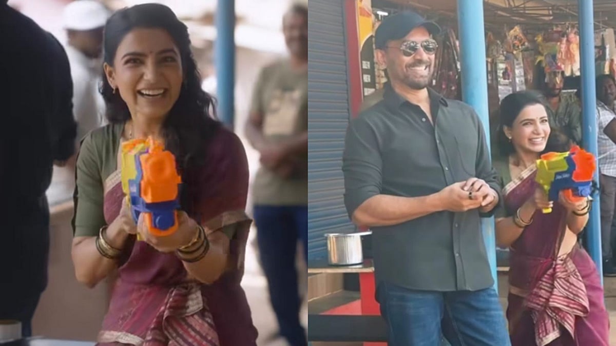 'ಮಾ ಇಂಟಿ ಬಂಗಾರಂ' ಚಿತ್ರ ಶಿವಮೊಗ್ಗದಲ್ಲಿ ಶೂಟಿಂಗ್: ಹೊಸನಗರದಲ್ಲಿ ಪತಿ ಜೊತೆ ಹೋಳಿ ಆಚರಿಸಿದ ಸಮಂತಾ!