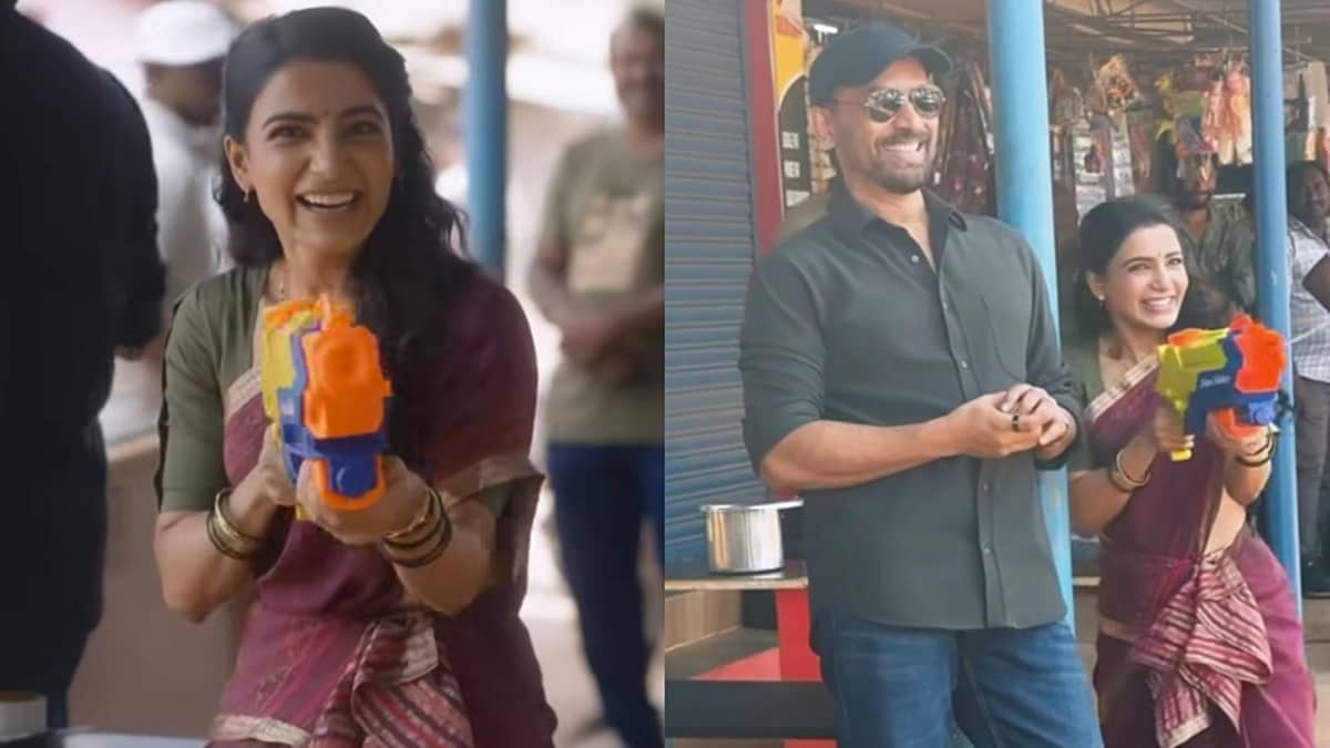 'ಮಾ ಇಂಟಿ ಬಂಗಾರಂ' ಚಿತ್ರ ಶಿವಮೊಗ್ಗದಲ್ಲಿ ಶೂಟಿಂಗ್: ಹೊಸನಗರದಲ್ಲಿ ಪತಿ ಜೊತೆ ಹೋಳಿ ಆಚರಿಸಿದ ಸಮಂತಾ!