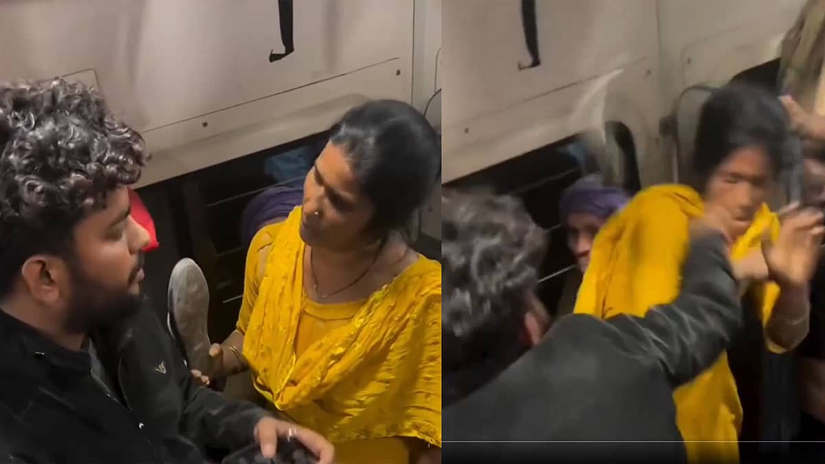 Video: ತನಗೆ ಬೈದಾಗ ಸುಮ್ಮನಿದ್ದ.. ಪತ್ನಿಗೆ ಚಪ್ಪಲಿ ತೋರಿಸುತ್ತಲೇ ಸಿಡಿದೆದ್ದು ಮಹಿಳೆಗೆ ಹಿಗ್ಗಾಮುಗ್ಗ ಥಳಿಸಿದ! Video