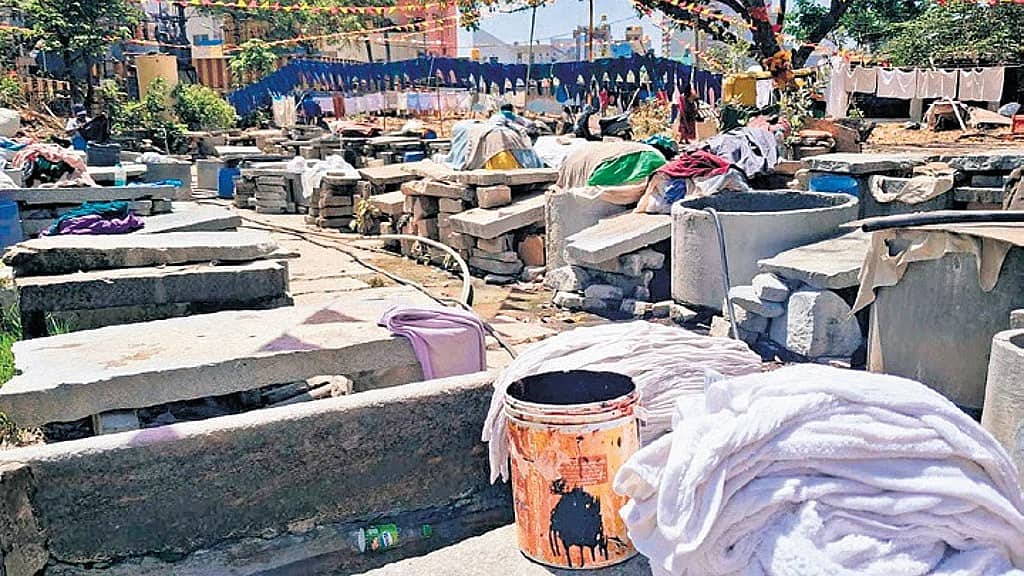 ಬೇಸಿಗೆಯಲ್ಲಿ ಬತ್ತಿದ ಬೋರ್ ವೆಲ್ ಗಳು: ಬೆಂಗಳೂರಿನ ಧೋಬಿ ಘಾಟ್ ಗಳಲ್ಲಿ ನೀರಿನ ಅಭಾವ!