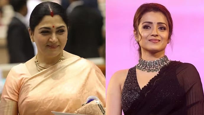 'ಸೀನಿದರೂ ದೂಷಿಸುತ್ತಾರೆ': ನಟಿ Trisha ಬೆನ್ನಿಗೆ ನಿಂತ ನಟಿ ಖುಷ್ಬು