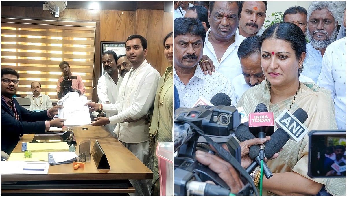 'ಹಿಂದೆ ಅಪ್ಪಾಜಿ ಕೂಡ ಬಿ ಫಾರಂ ಇಲ್ಲದೆ ನಾಮಿನೇಷನ್ ಫೈಲ್ ಮಾಡಿದ್ರು, ಜನ ಆಶೀರ್ವಾದ ಮಾಡ್ತಾರೆ ಅನ್ನೋ ನಂಬಿಕೆ ಇದೆ': ಸಮರ್ಥ್ ಶಾಮನೂರ್; Video