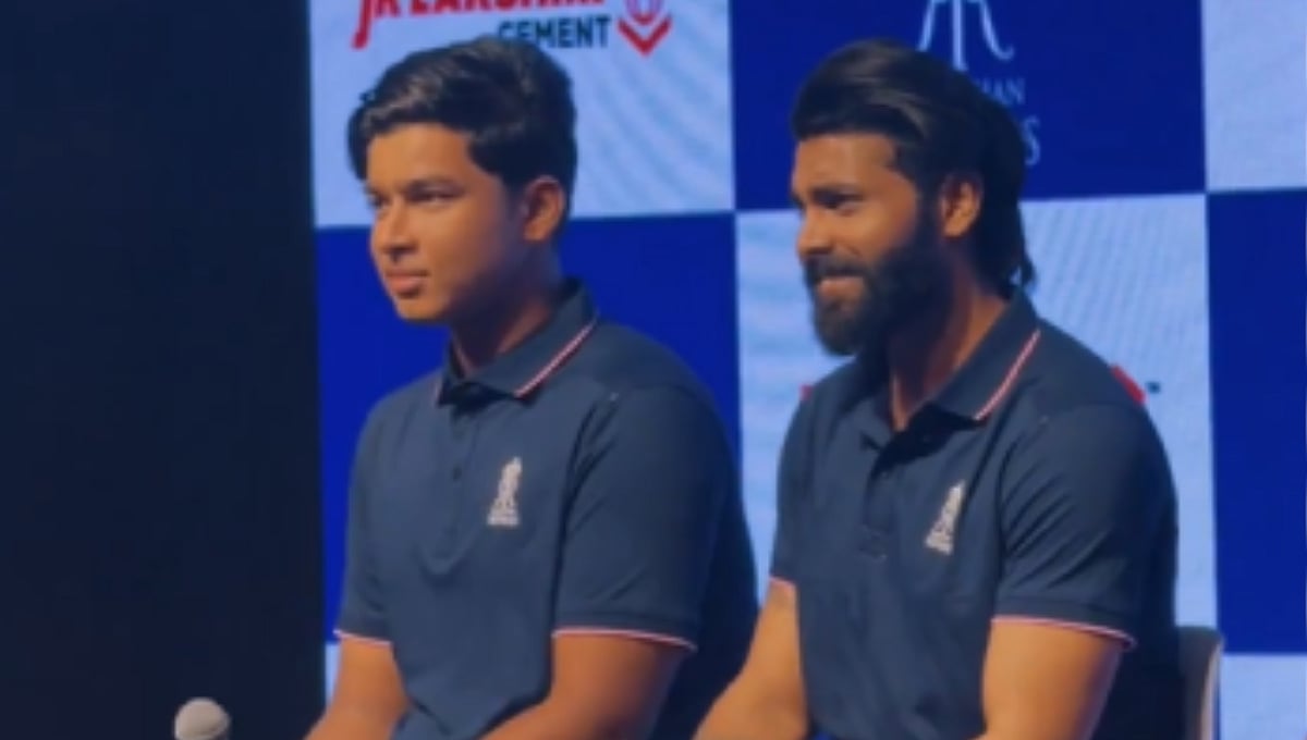 IPL 2026: ವರದಿಗಾರರ ಪ್ರಶ್ನೆಗೆ ವೈಭವ್ ಸೂರ್ಯವಂಶಿ ಪ್ರತಿಕ್ರಿಯೆ ಕೇಳಿ ಸ್ಟನ್ ಆದ ರವೀಂದ್ರ ಜಡೇಜಾ!