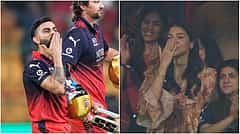 RCB ಶುಭಾರಂಭ ನಂತರ ಅನುಷ್ಕಾ ಶರ್ಮಗೆ ಫ್ಲೈಯಿಂಗ್ ಕಿಸ್ ಕೊಟ್ಟ ವಿರಾಟ್ ಕೊಹ್ಲಿ; 'ಇವರು ಇನ್ನೂ ಡೇಟಿಂಗ್ ಮಾಡ್ತಾ ಇದ್ದಾರೆ'; ಅಭಿಮಾನಿಗಳಿಂದ ಉದ್ಗಾರ; Video