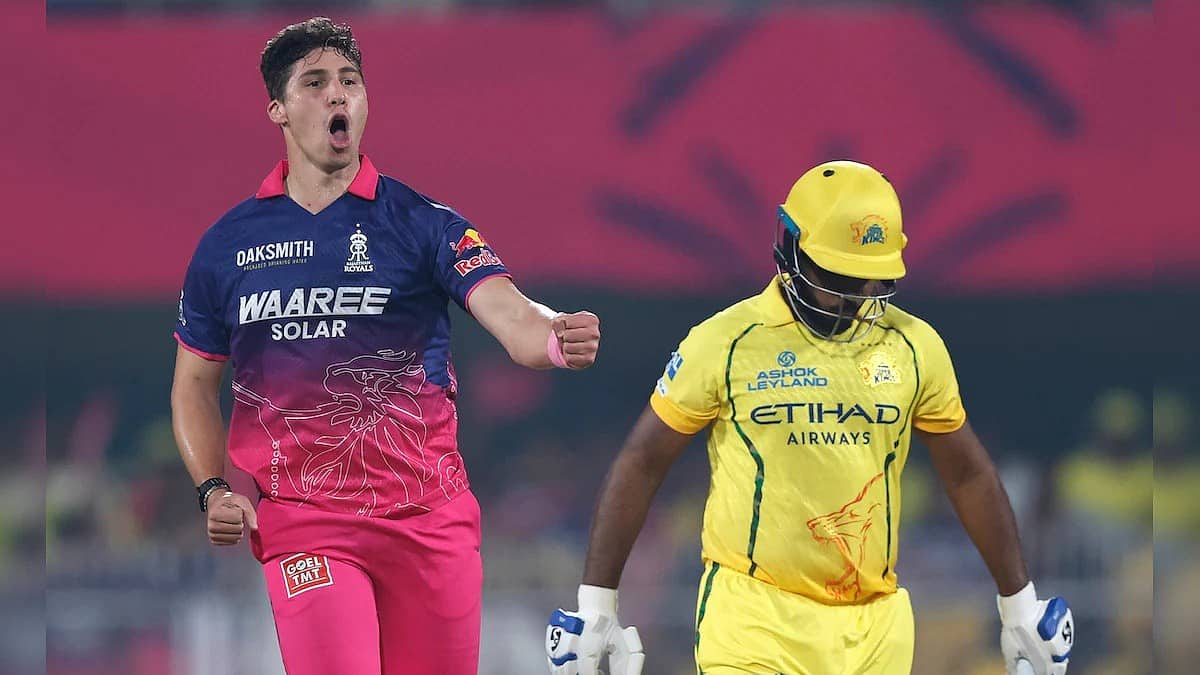 ಧೋನಿ ಇಲ್ಲದೆ ಮುಗ್ಗರಿಸಿದ CSK ಯುವಪಡೆ: RR ವಿರುದ್ಧ 127 ರನ್ಗಳಿಗೆ ಆಲೌಟ್