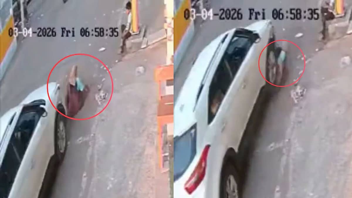 ಭೀಕರ: ಕಸ ಗುಡಿಸುತ್ತಿದ್ದ ಮಹಿಳೆ ಮೇಲೆ ಹರಿದ ಕಾರು, ಪರಿಸ್ಥಿತಿ ಗಂಭೀರ, Video