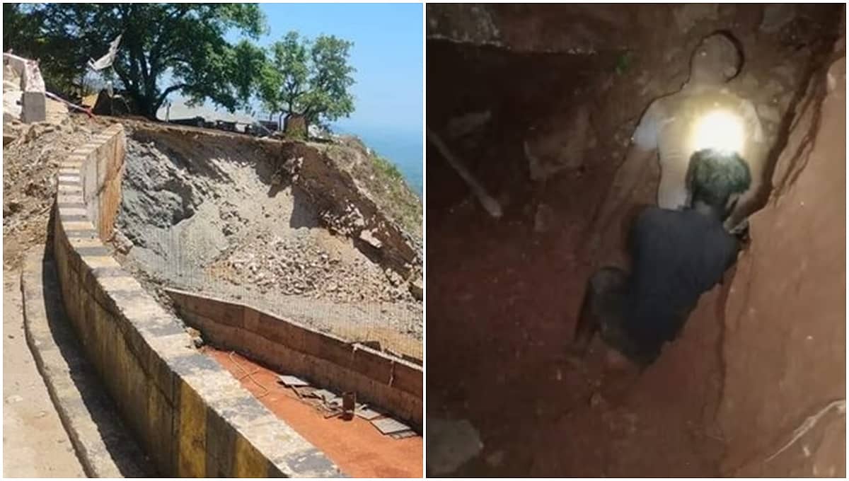 ಶಿವಮೊಗ್ಗ: ತಡೆಗೋಡೆ ನಿರ್ಮಾಣದ ವೇಳೆ ಭೀಕರ ದುರಂತ; ಗುಡ್ಡ ಕುಸಿದು ಮೂವರು ಕಾರ್ಮಿಕರು ಸಾವು; Video