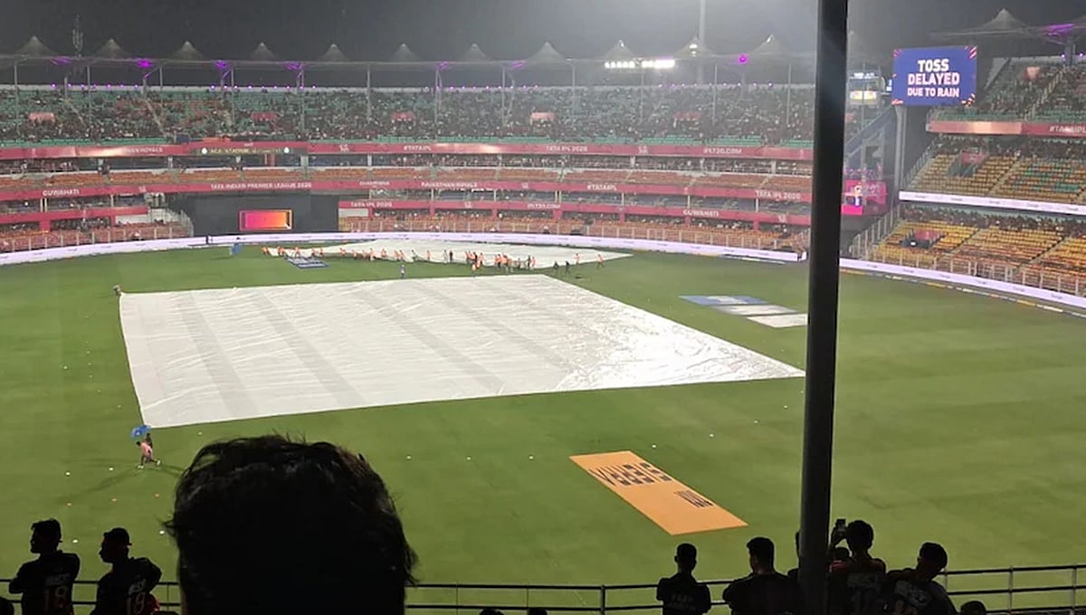IPL 2026, RR vs RCB: ಗುವಾಹಟಿಯಲ್ಲಿ ಭಾರೀ ಮಳೆಯಿಂದ ಟಾಸ್ ವಿಳಂಬ